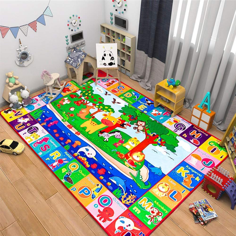 Baby Cotton Play Mat, Crawling Mat for Floor Mat Large Super Soft, Extra Thic…