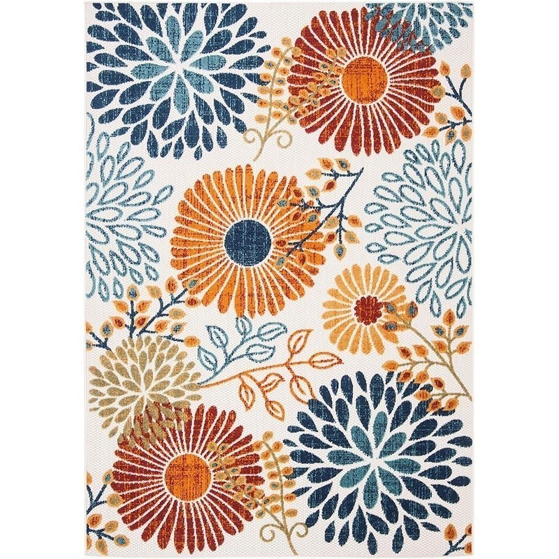 Indoor Outdoor Accent Rug Non-Shedding Stain Resistant Easy Care Durable New