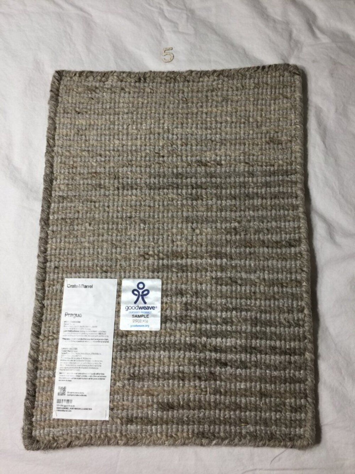 NWT Crate & Barrel Rug Samples/Swatch 12×18 Wool Girona Palma Prague Copenhagen