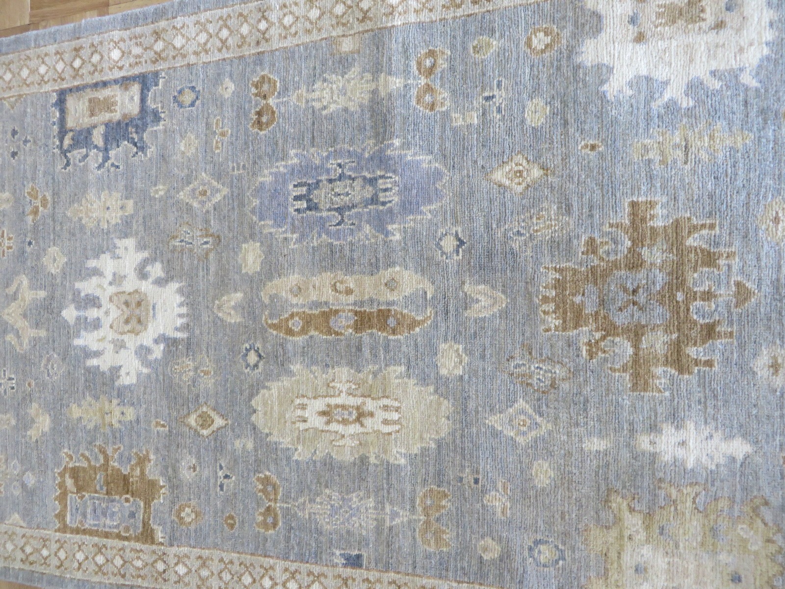2’10 x 12’1 Runner Hand Knotted Gray Peshawar Oriental Rug G14334