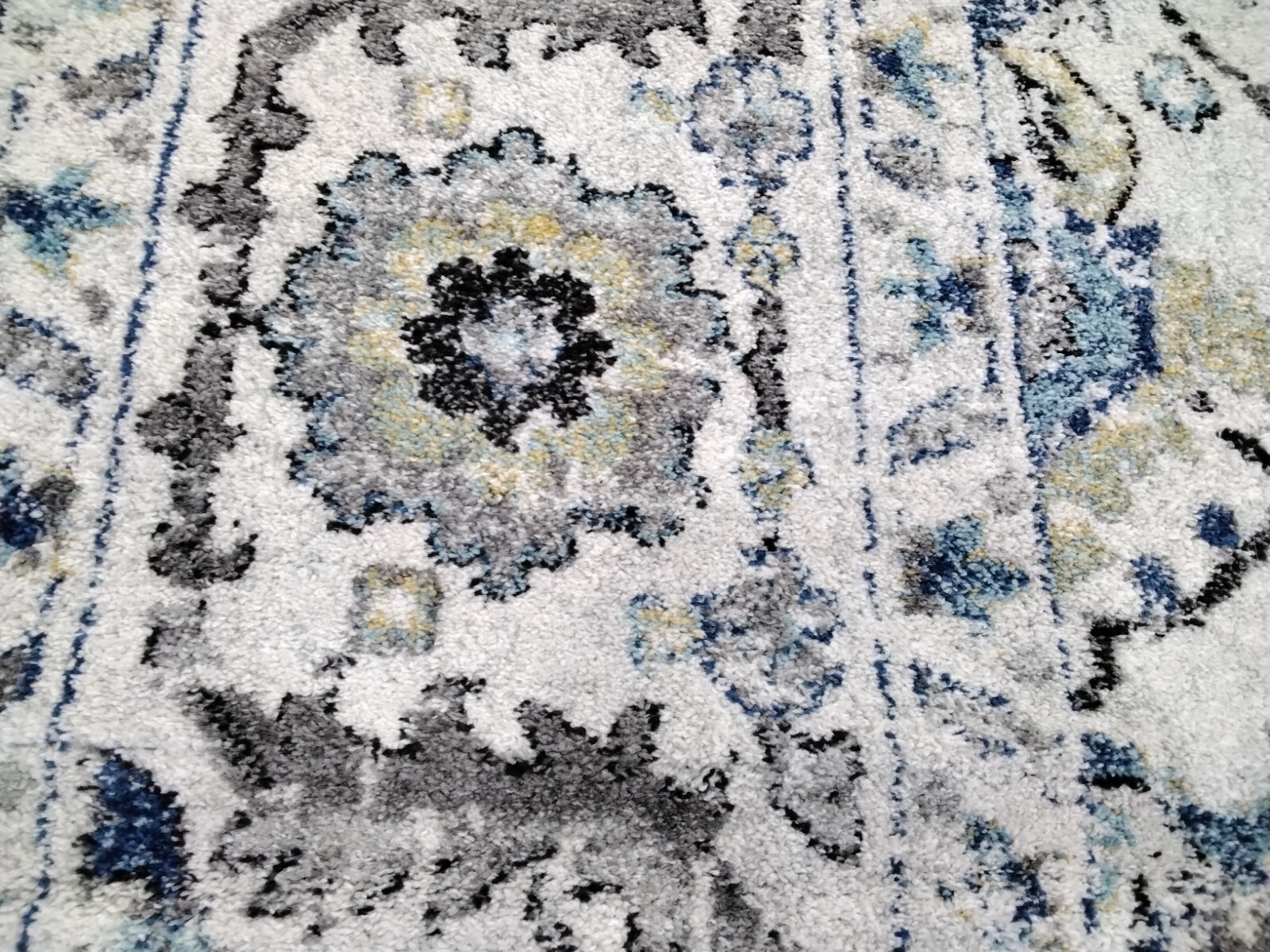 TURQUOISE / IVORY 12′ X 15′ Stained Rug, Reduced Price 1172748480 MAD603K-1215