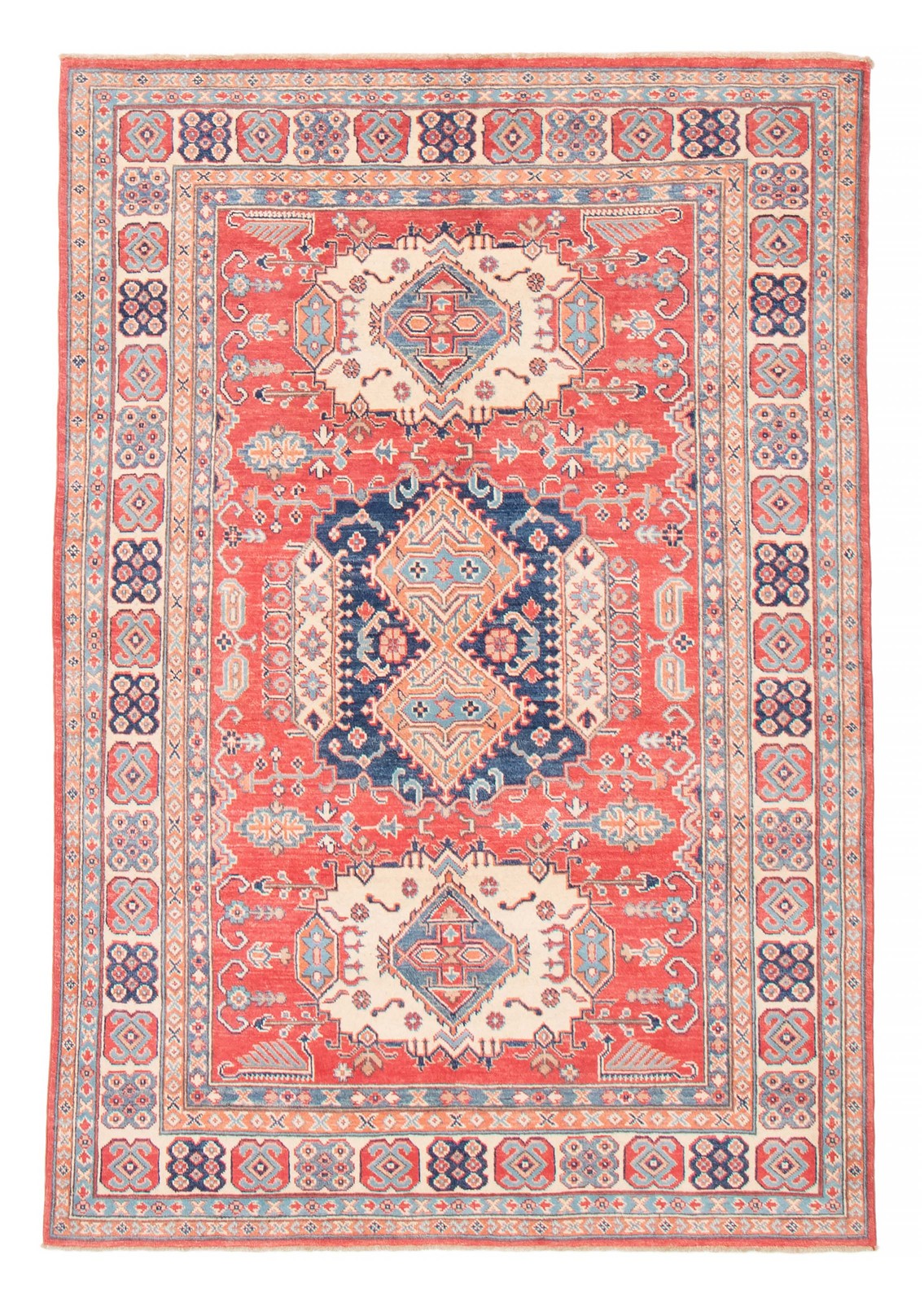 Traditional Red Hand-knotted Area Rug 5’6″ x 7’10” Oriental Carpet