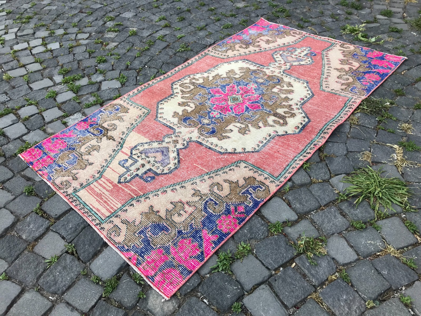 Handmade Rug Turkish Area Rug Vintage Rug Oushak Rug Antique Rug Bohemian Rug