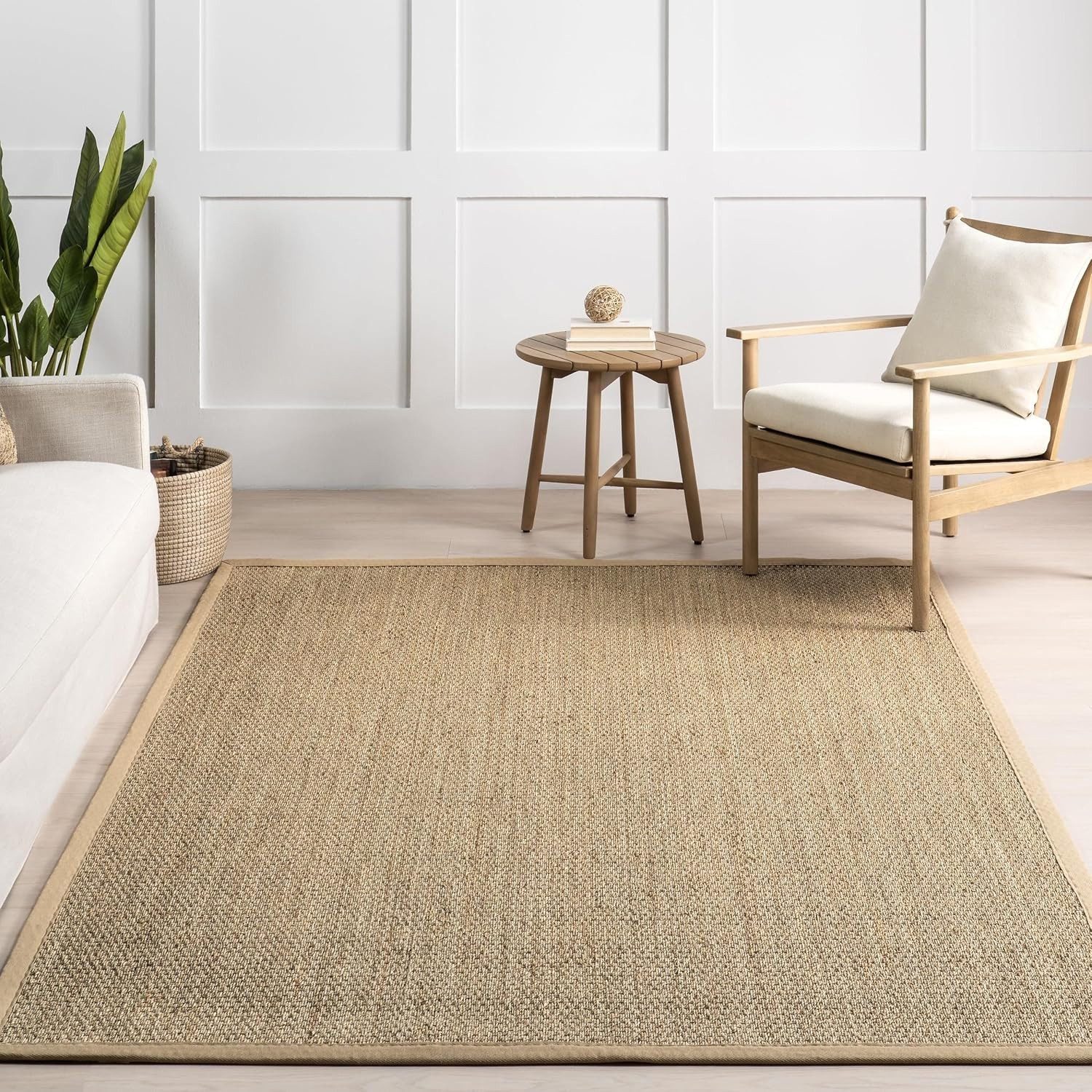 Coastal Farmhouse Beige Runner Rug, 2′ x 10′