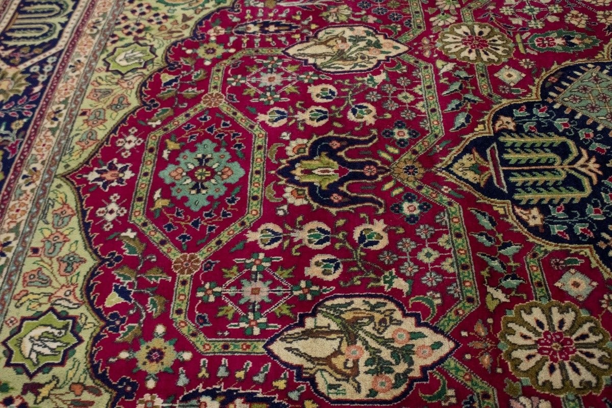 Handmade Rare Vintage Oriental Rug Floral & Animal Design Home Décor 10X13 ft