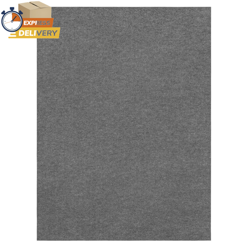 Unbound Smoke Gray Ribbed 6 Ft. X 8 Ft. Indoor/Outdoor Area Rug 👌