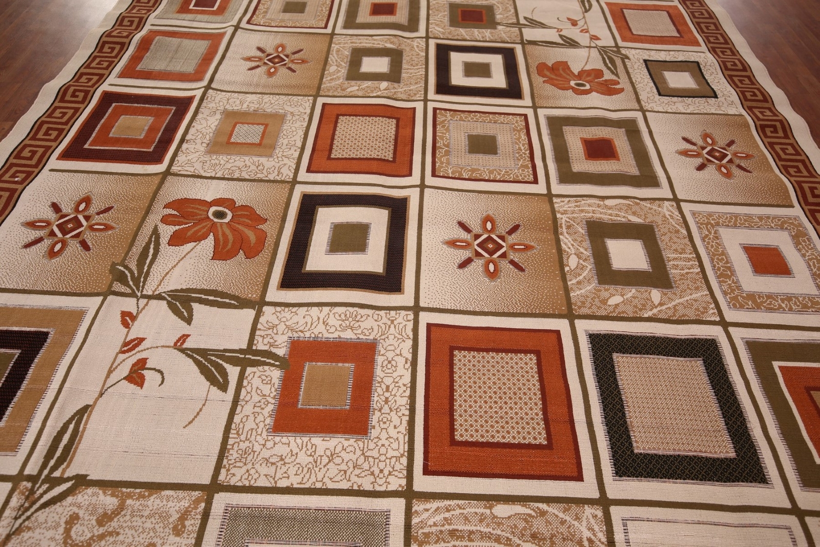 Transitional Panel Design 10×12 ft Turkish Area Rug Holiday Best Deal