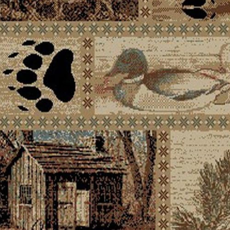 Rustic Lodge Forest Cabin Area Rug 2’3″x7’7″ – Cozy Cabin Decor