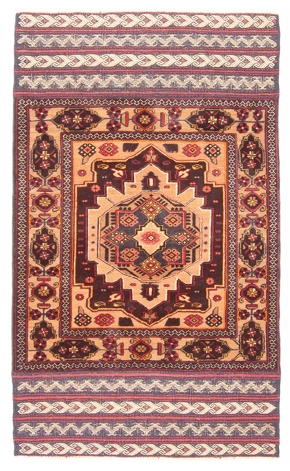 Traditional Vintage Hand-Knotted Area Rug 2’10” x 4’10” Oriental Wool Carpet