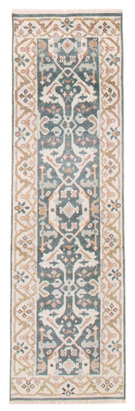 2’7″ x 8’2″ Vintage Hand-knotted Runner Rug Traditional Oriental Wool Carpet