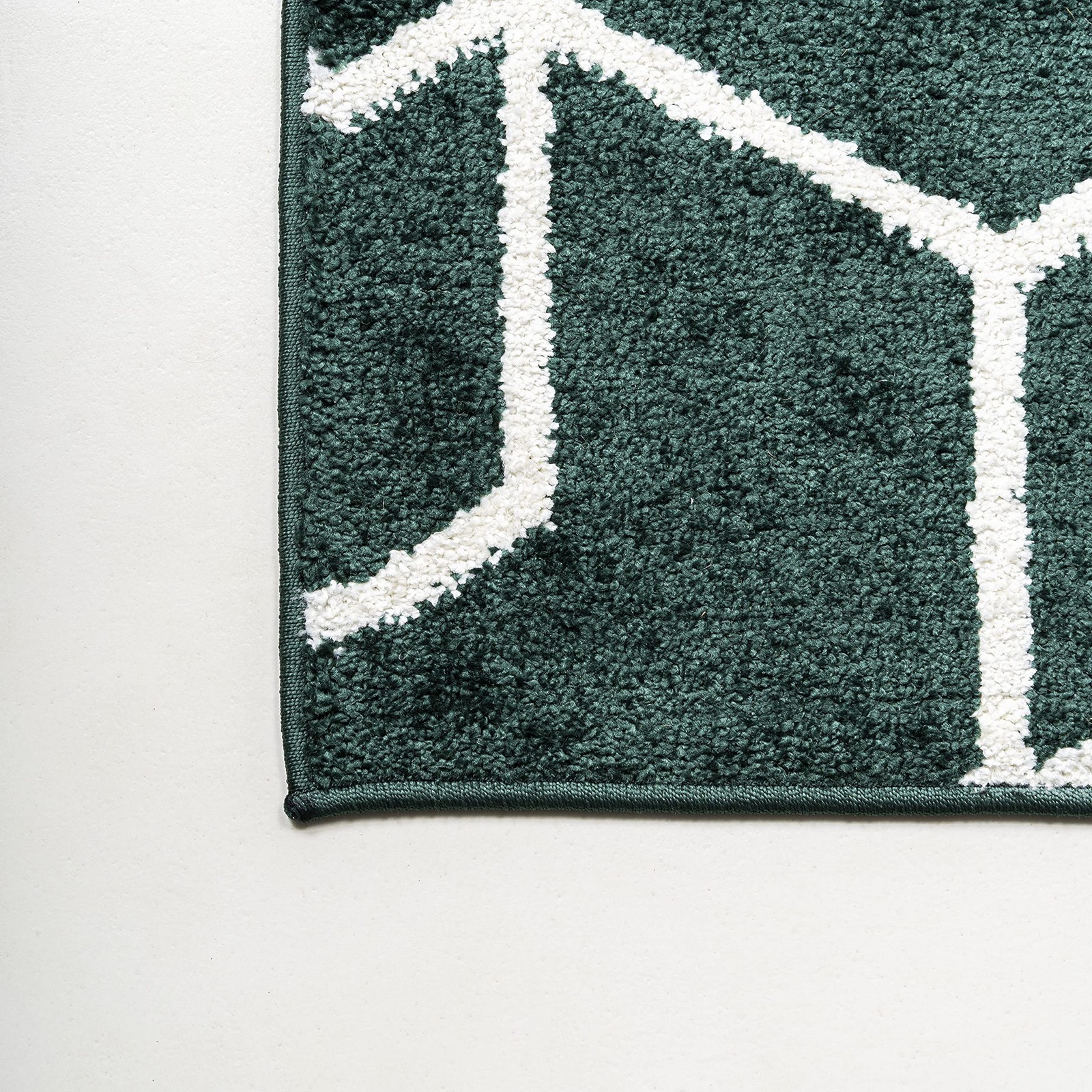 Jonathan Y Tumbling Blocks Green/White Indoor Area Rug 4X6