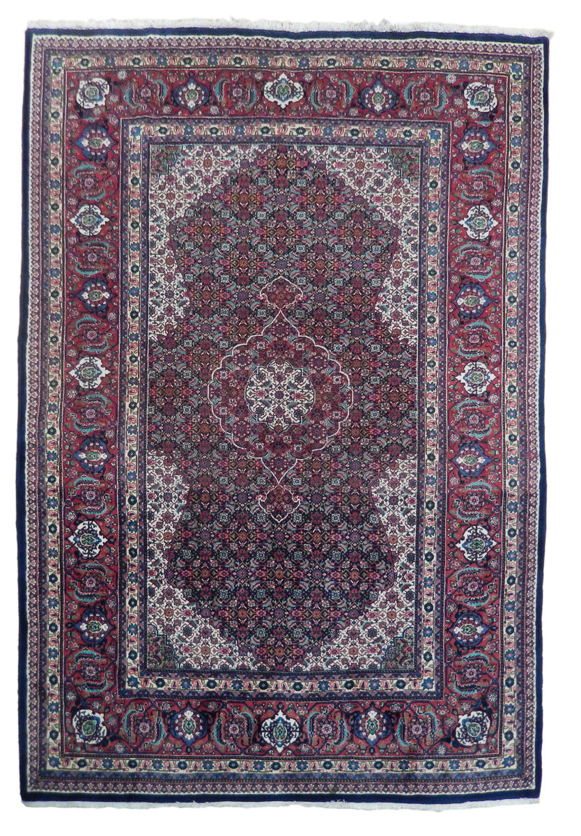 7′ x 10′ Genuine Perrsian Tabriiz Wool Rug Mahii FISH #PIX-23121