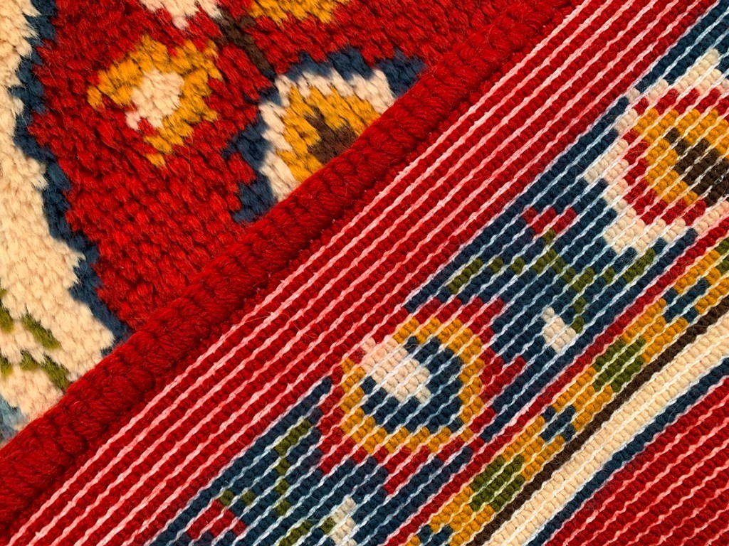 Vintage Swedish Scandinavian Soft Medallion Design Fluffy Home Decor Rug 3×5 ft