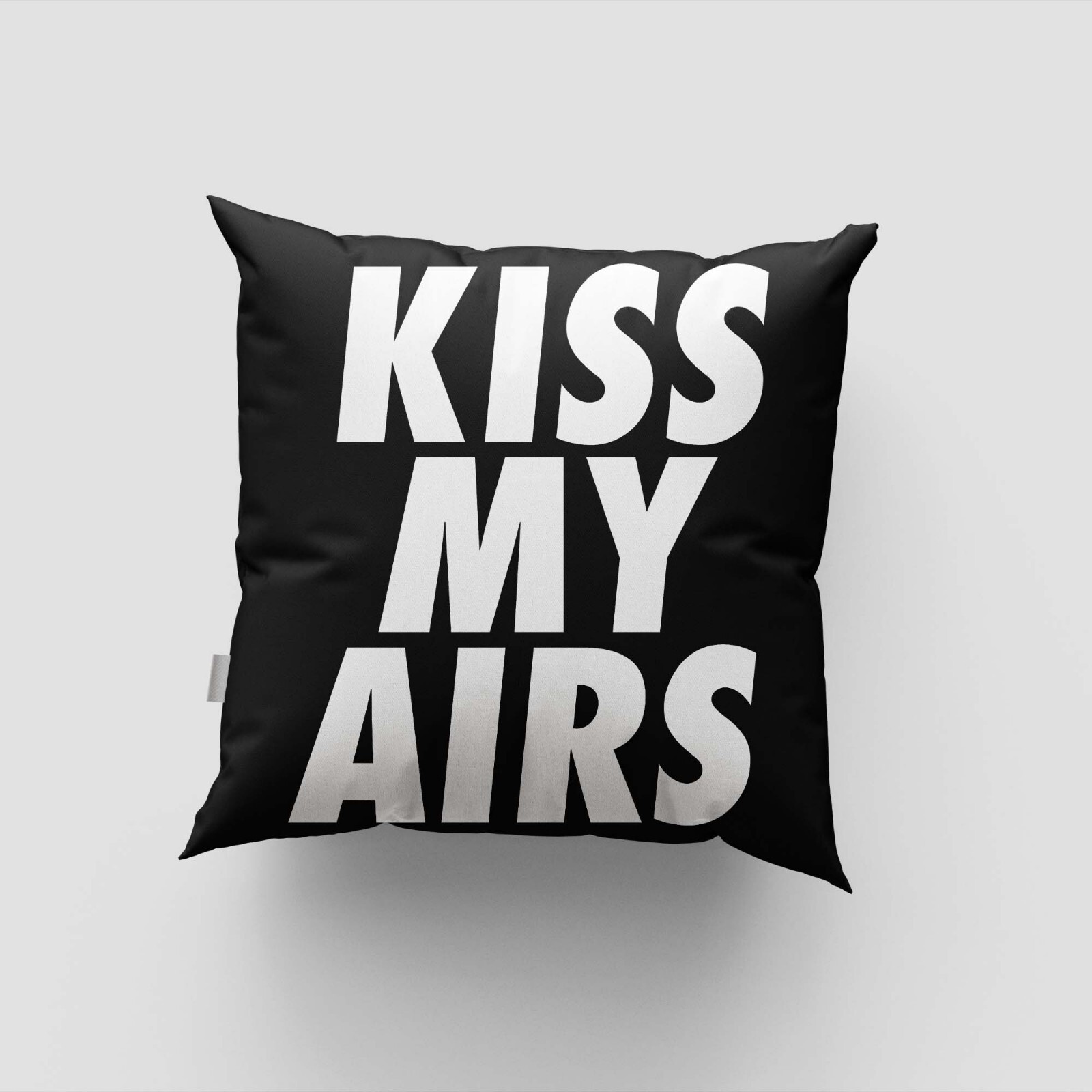 Kiss My Airs Pillow, Sneakerhead Decor, Streetwear Pillow Cover, Hypebeast