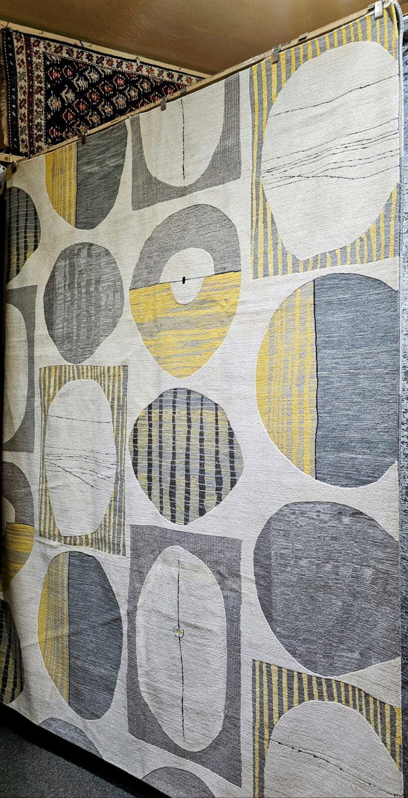 NEW Large Rug 8×10 RIO CIRQUE all Hand Made Wool and Silk 100 Knots Retail $4800