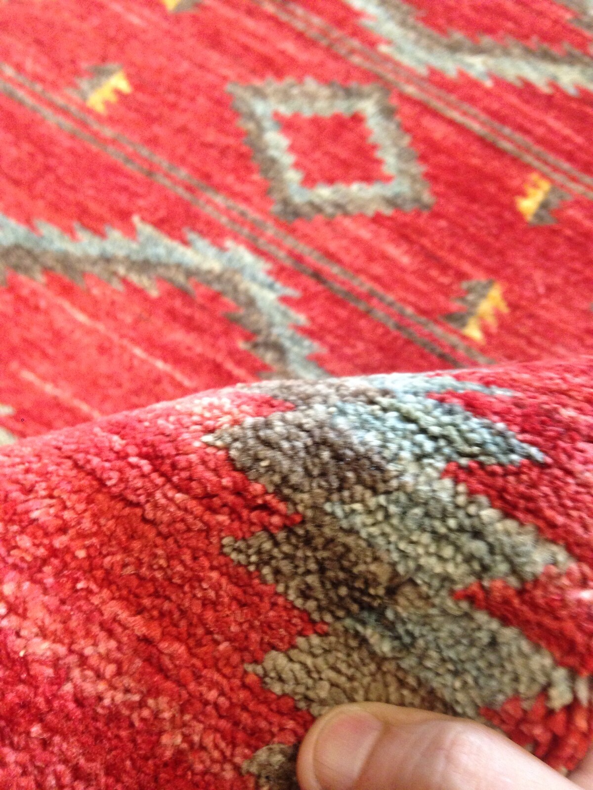 South West Styl Oriental Area Rug Peshawar Geometric 6 X 9 Navaho Fine A+