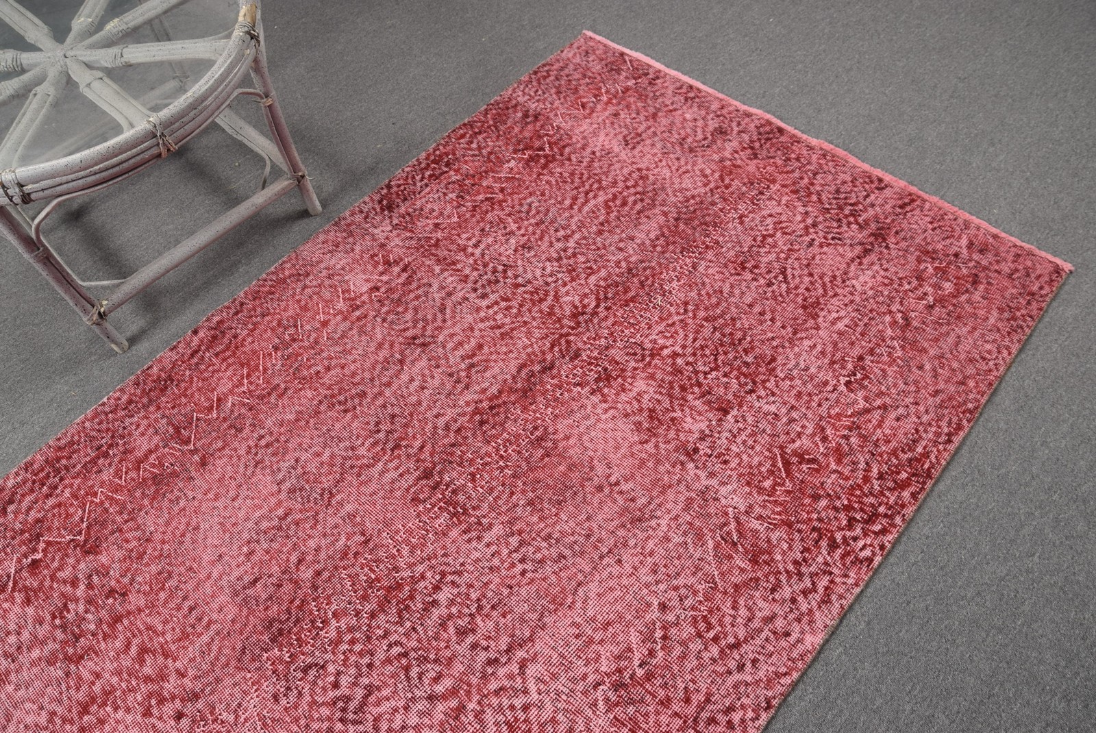 3,9×7,5 ft Vintage Rug, Area Turkish Rug, Red Oriental Rug
