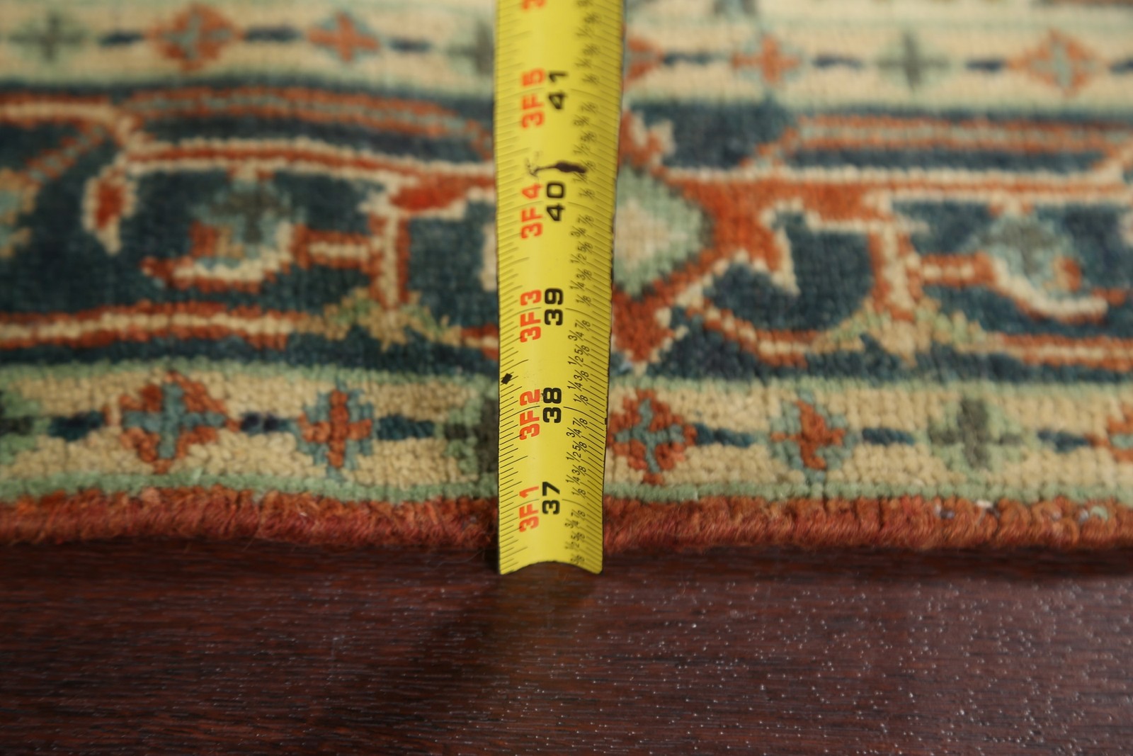 Traditional Style Oriental Accent Rug 3×5 Hand-knotted Wool Geometric Pattern