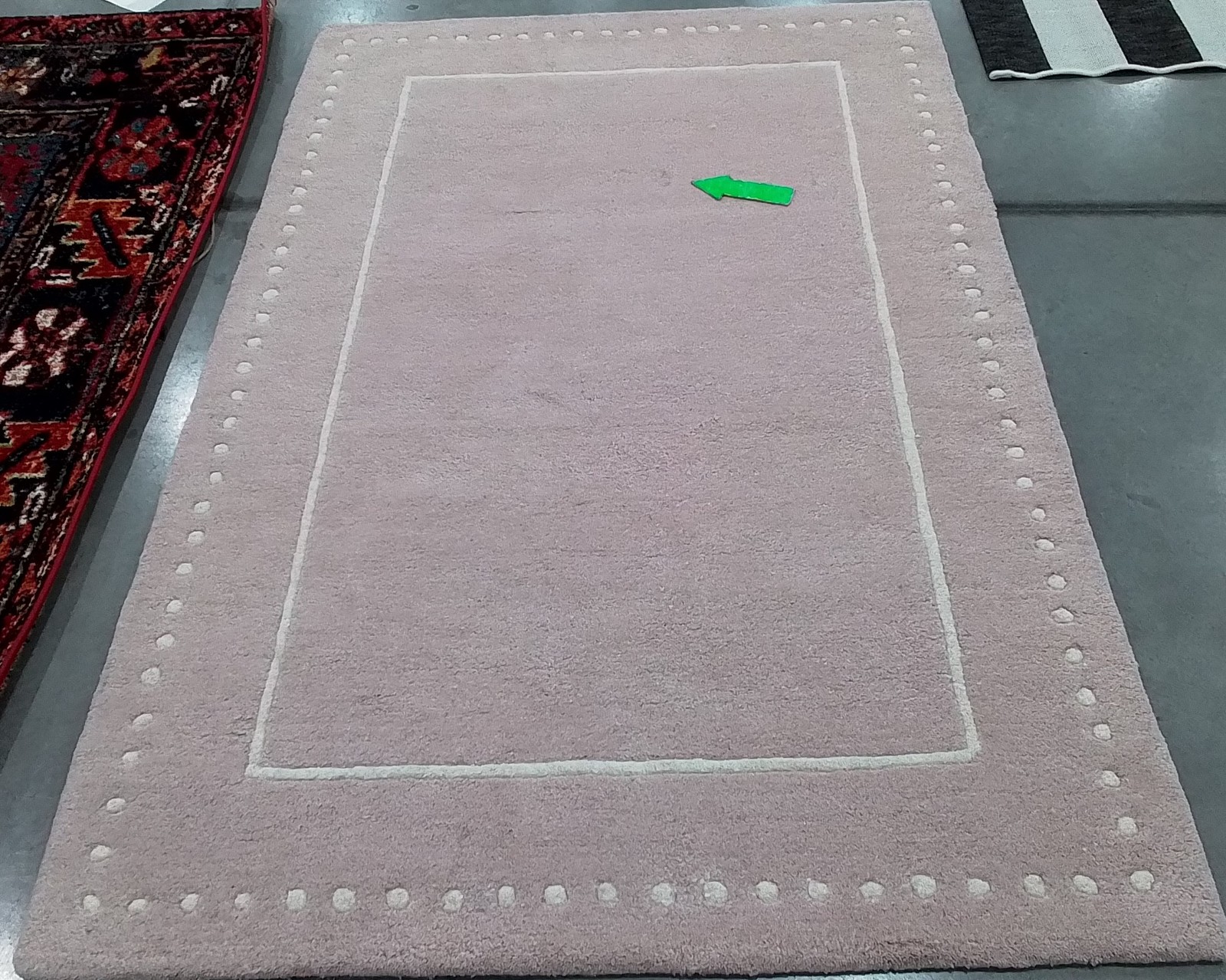 LIGHT PINK / IVORY 4′-0″ x 6′-0″ Stained Rug, Reduced Price 1172800009 BEL151M-4
