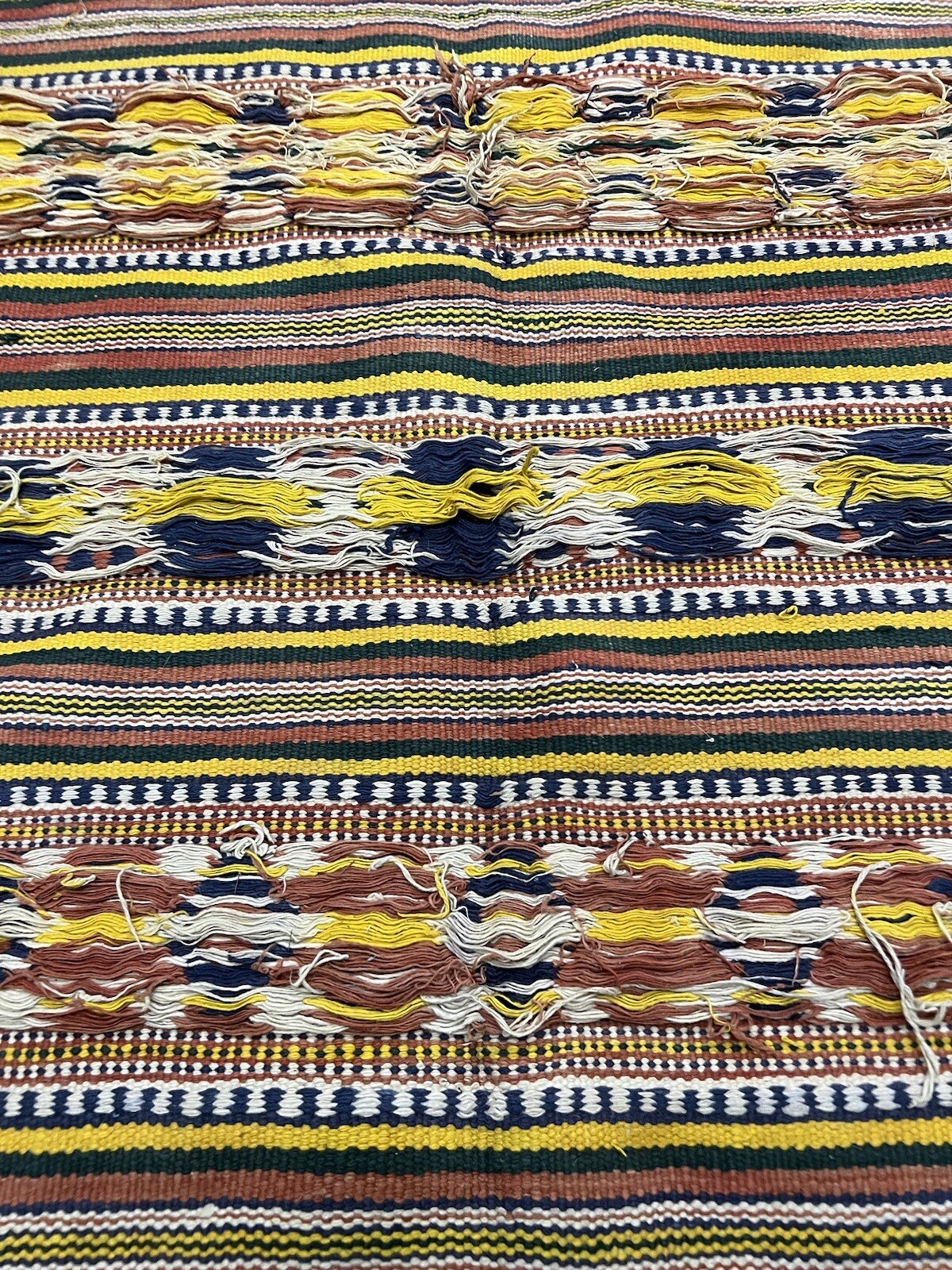 Antique Vintage Moroccan Handmade Kilim Rug Wool 42″ x 72″ Turkish Oushak Sumak