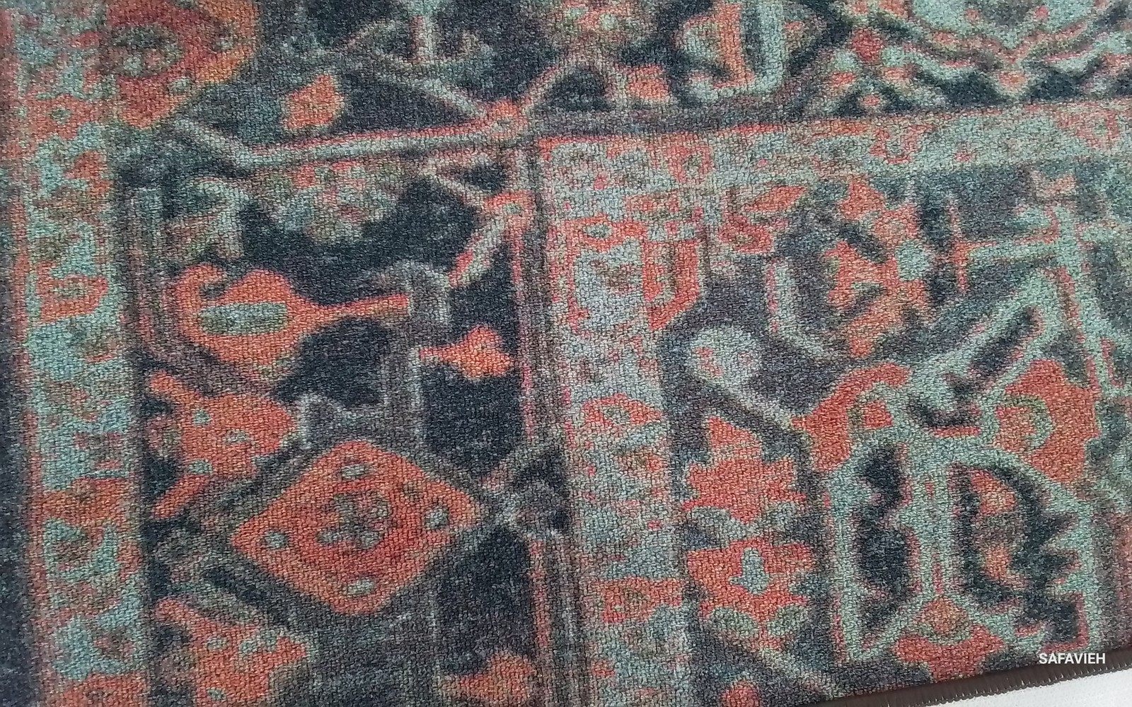 NAVY / RED 7′-9″ x 10′-0″ Back Stain Rug, Reduced Price 1172798768 JNY153M-8