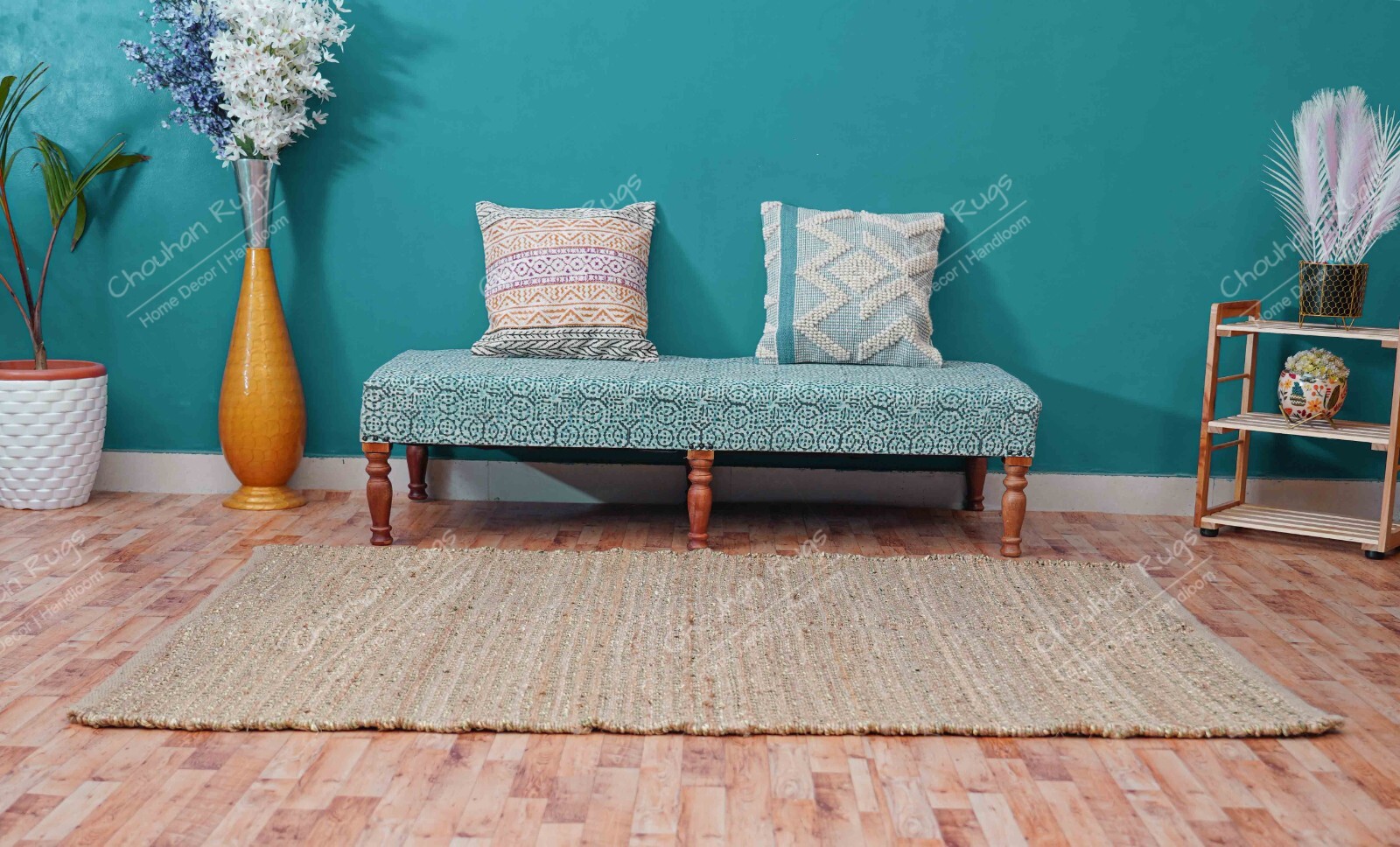 Natural Jute Hemp Rectangle Rug, Custom Size Hemp Rug, Hemp For Stair Decor Room