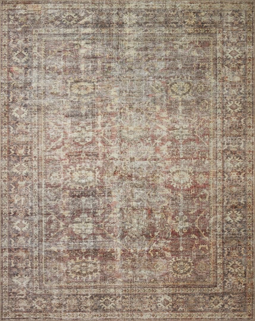 Loloi Amber Lewis Georgie Collection GER-06 Bordeaux/Antique 3’9″x5’6″ Rug