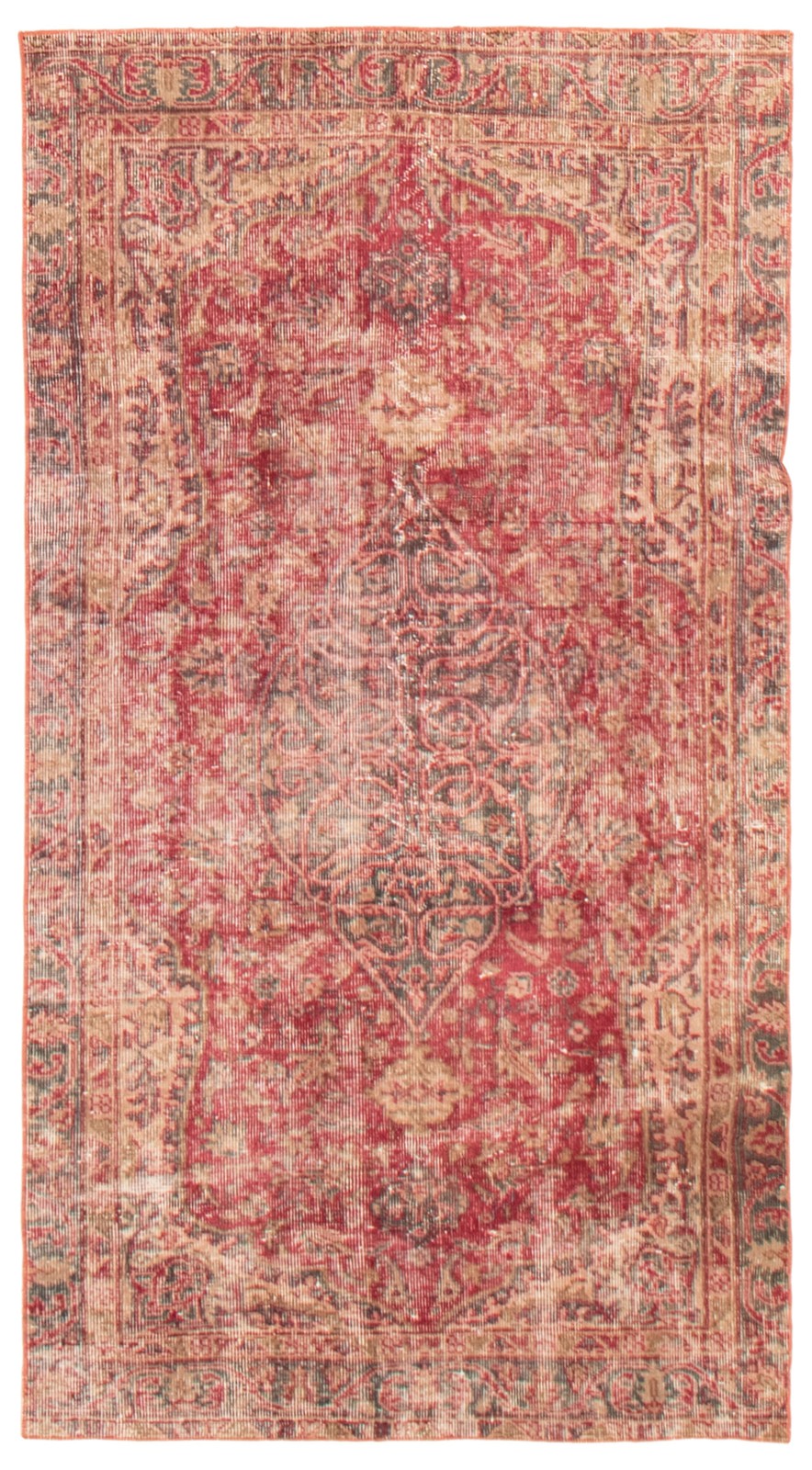 Traditional Vintage Hand-Knotted Carpet 3’4″ x 6’6″ Wool Area Rug
