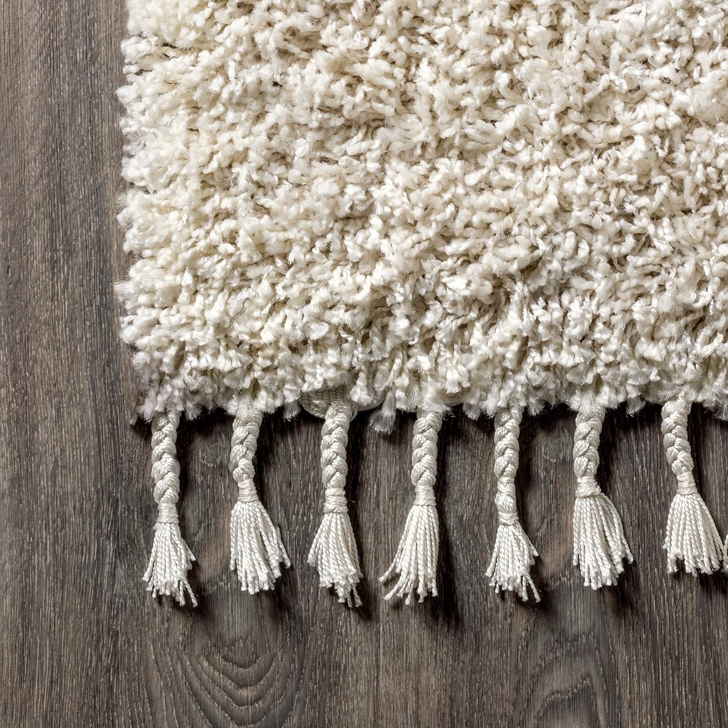 Water-Resistant Mercer Shag Rug, 3’1″ x 5′ – Soft Cream Ideal for Living Room