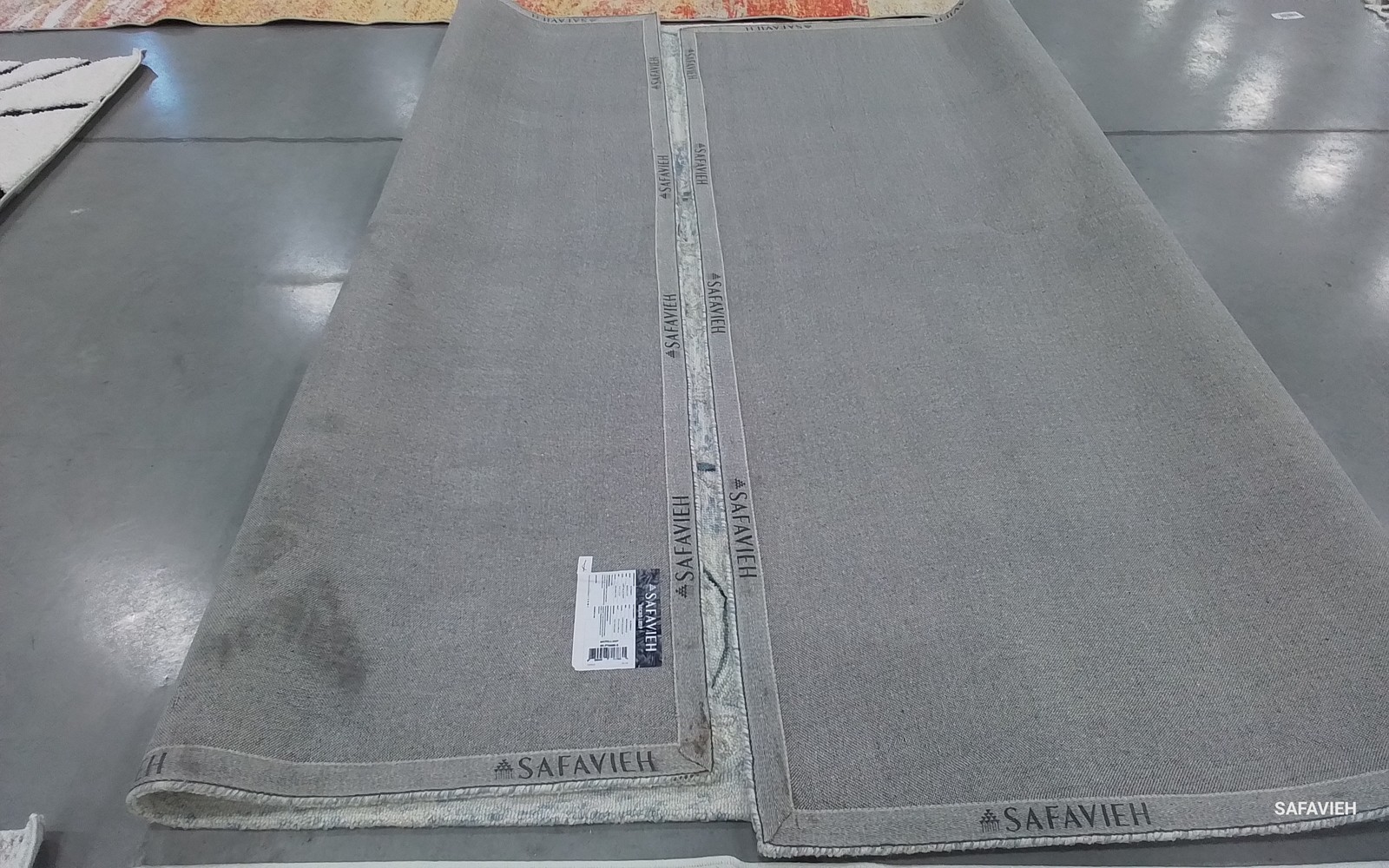 LTBLUE / IVORY 9′-0″ x 12′-0″ Back Stain Rug, Reduced Price 1172796456 MLP506M-9