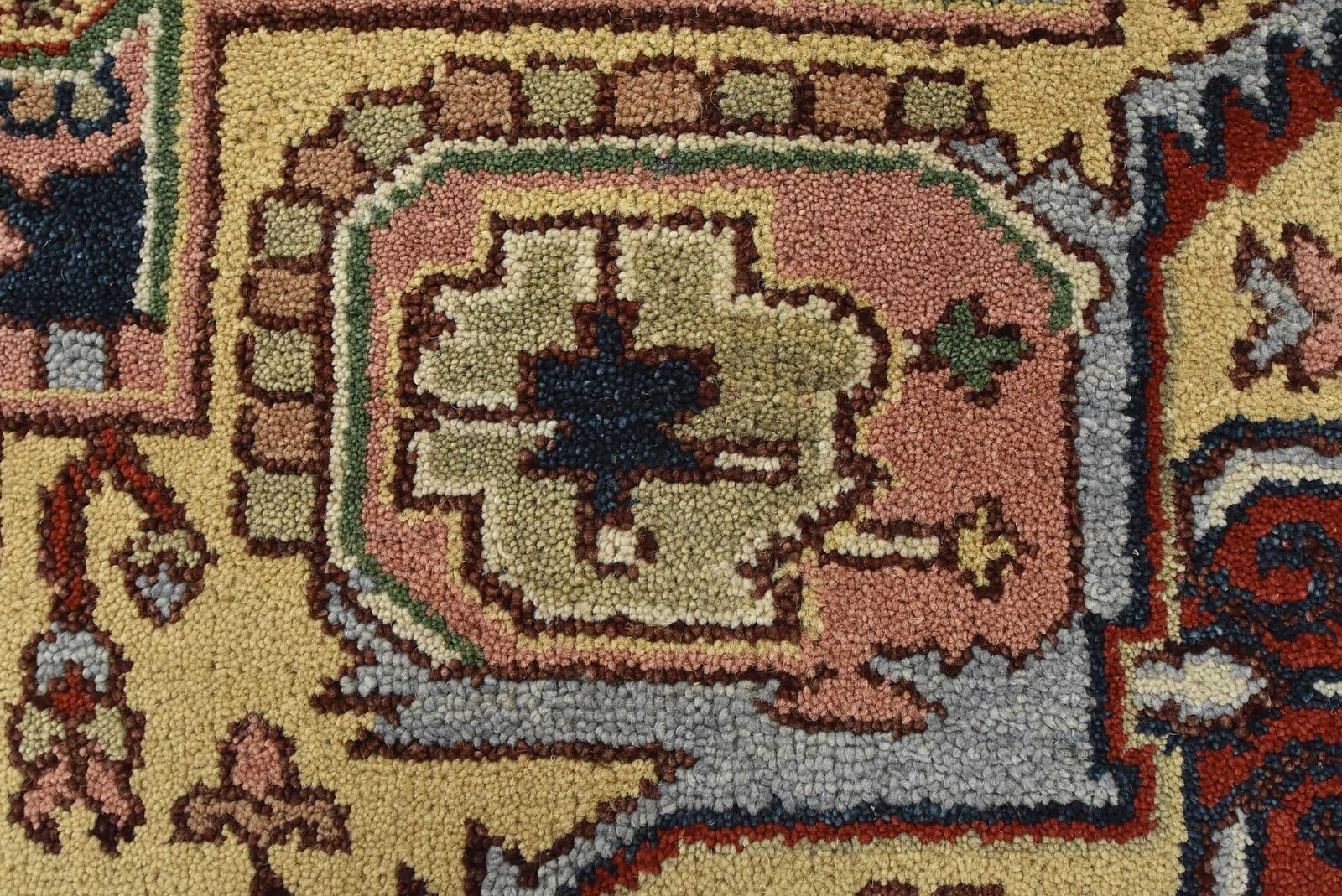 Tribal Serapi 8’10” x 11’11” Blue Wool Traditional Hand-Knotted Oriental Rug