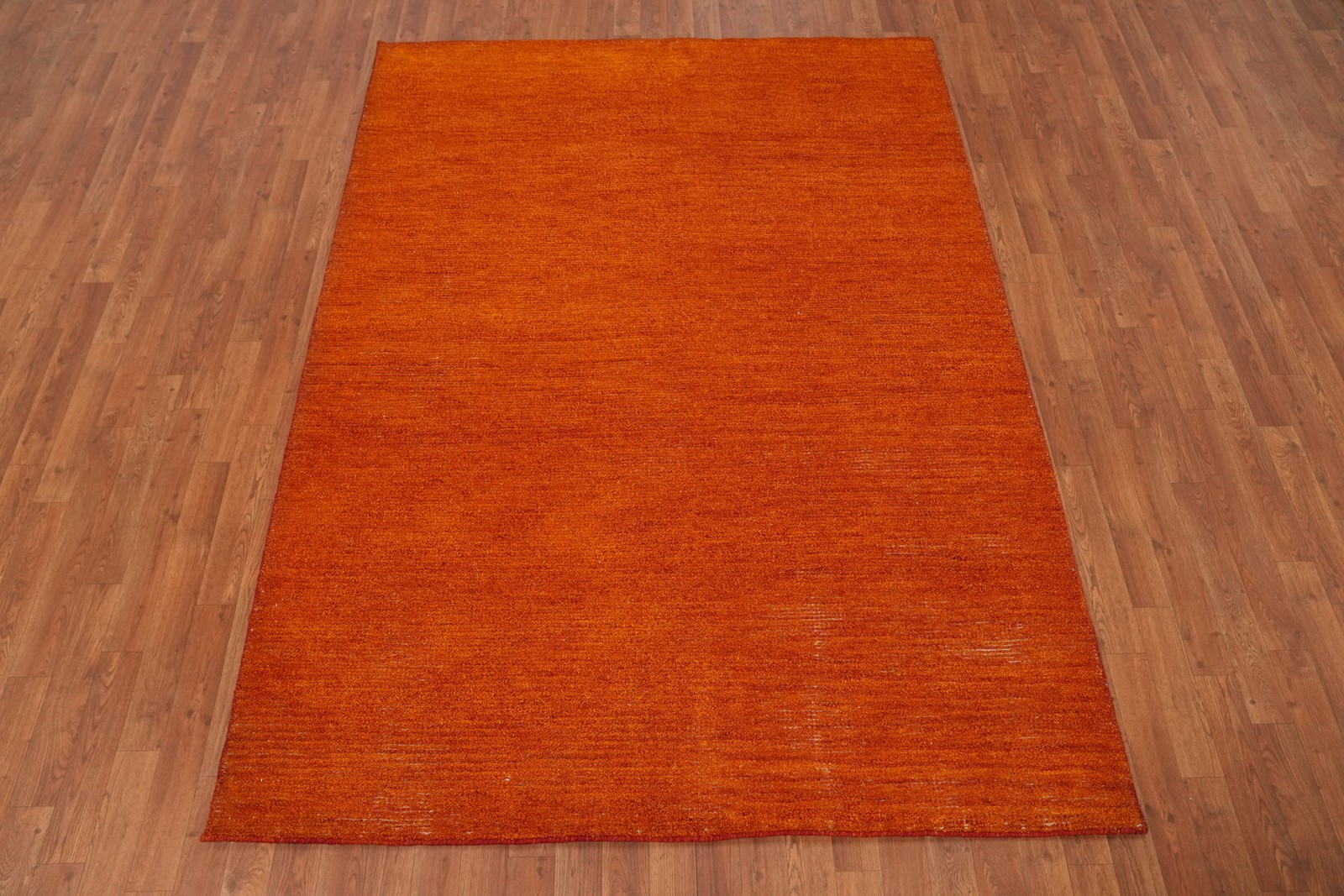 Orange Modern Abstract Gabbeh Oriental Area Rug Contemporary Carpet 6×8