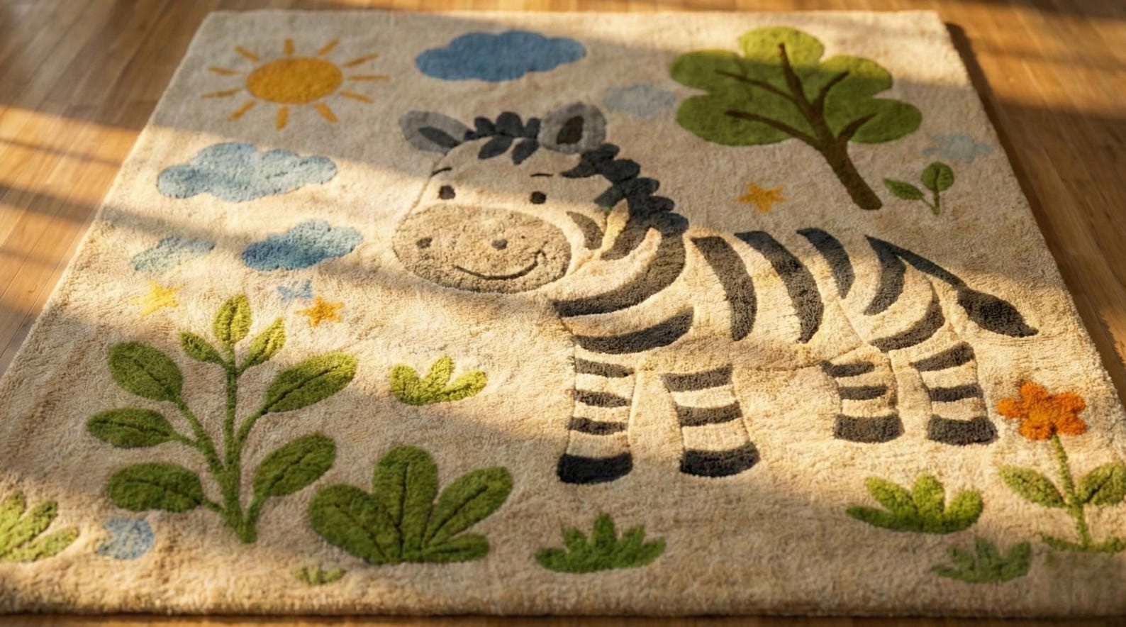 Handmade Rug | Retro Wool Rug | Wool Rugs | Living Room Rug | Tufted A490