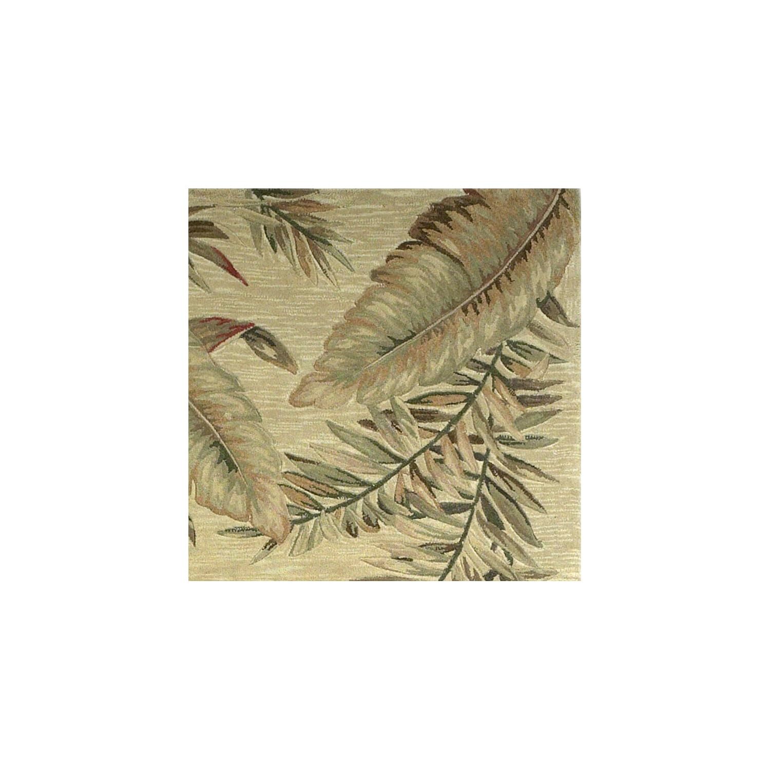 5′ Ivory Round Wool Hand Tufted Area Rug