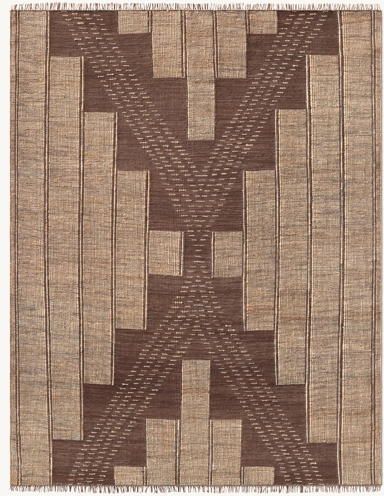 New Color Natural/Brown Moroccan Berber Wool Rug Handmade Design Carpet Rug