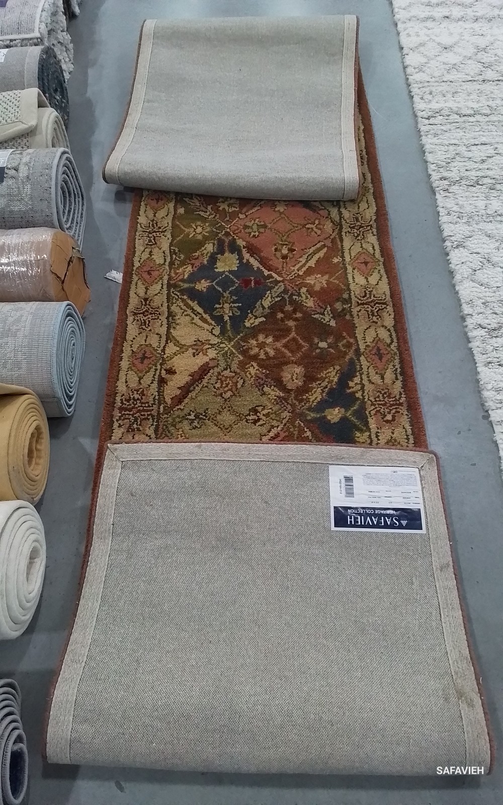 BEIGE / BEIGE 2′-3″ x 12′-0″ Back Stain Rug, Reduced Price 1172776927 HG316A-212