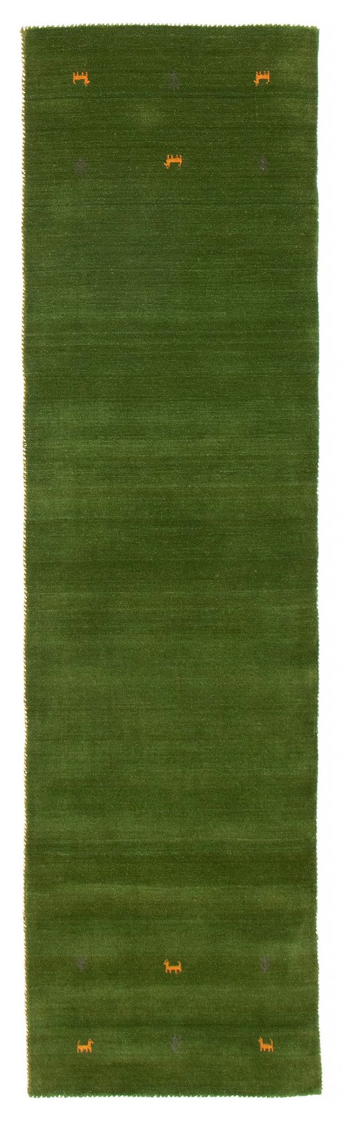 Traditional Hand loomed Area Rug 2’8″ x 9’9″ Green Oriental Carpet