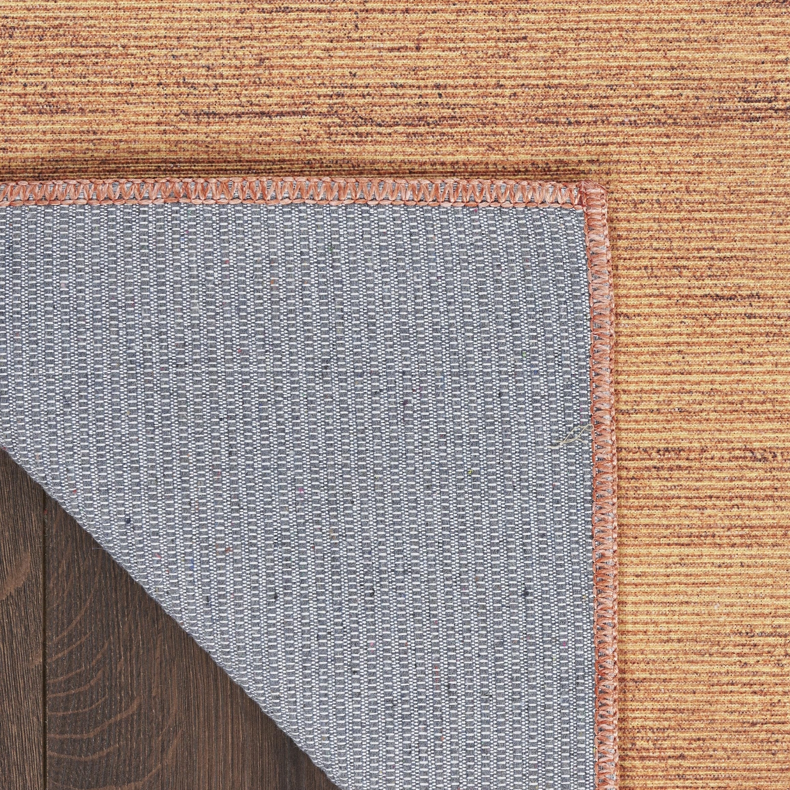 Nourison Washable Essentials Modern Copper 9’2″ x 12′ Area Rug Non Shedding