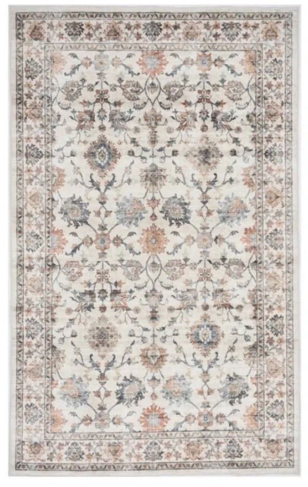Badgley Mischka RUG 20” x 30” Washable Glamorous Soft Plush Surface Apricot- NEW