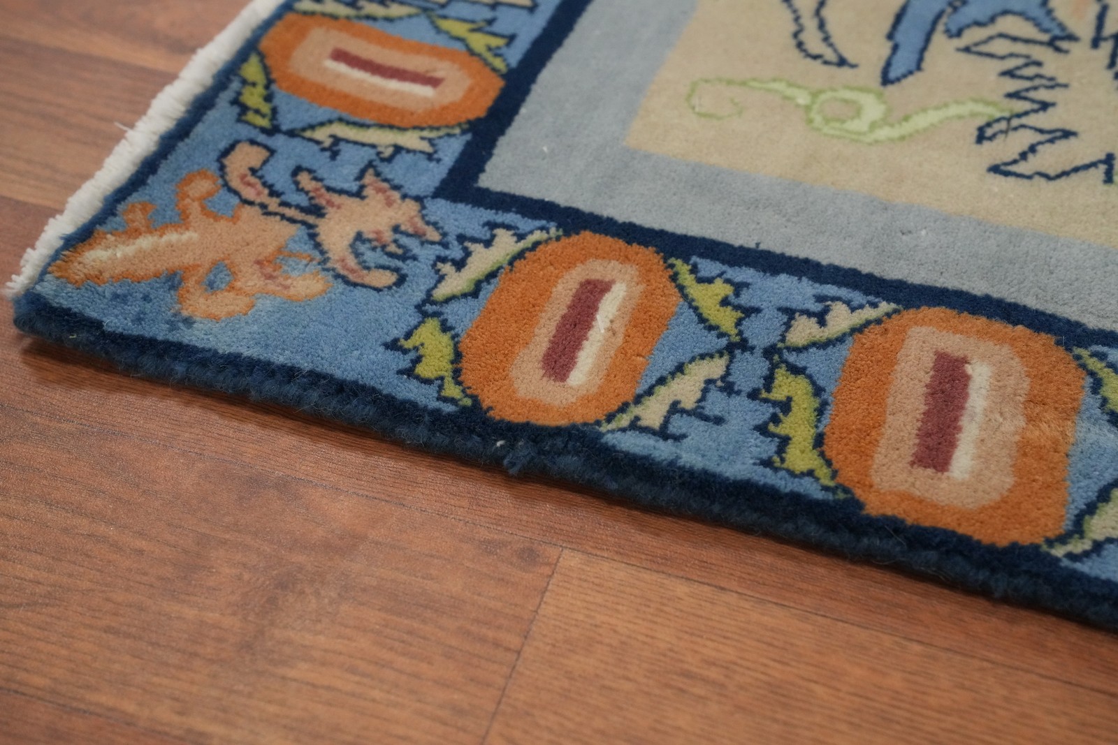 Handmade Vegetable Dye Traditional Wool Victorian Style Aubusson Area Rug 9×12