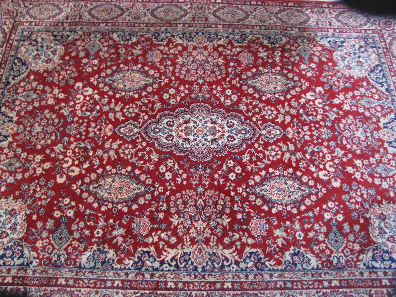 Amazing COURISTAN KASHIMAR ORIENTAL DESIGN RUG 100% WOOL 5’6″ x 8″6′