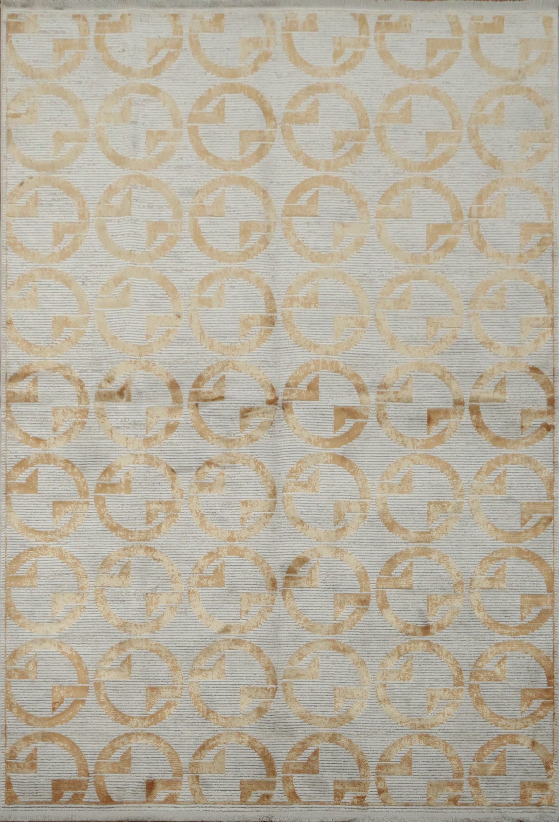 Modern Beige Turkish Area Rug 5×8 Ft Reproduction Abstract Oriental Carpet
