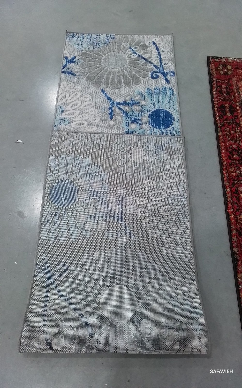 GREY / BLUE 2′-0″ x 8′-0″ Back Stain Rug, Reduced Price 1172799236 CBN832F-28