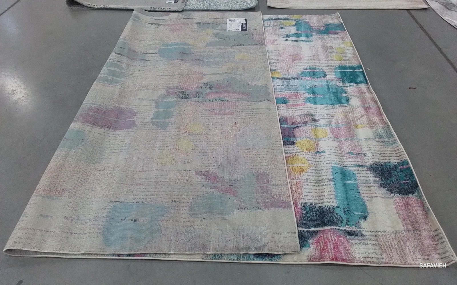 PINK TURQUOISE 8′-0″ x 10′-0″ Back Stain Rug, Reduced Price 1172779040 LLN375U-8