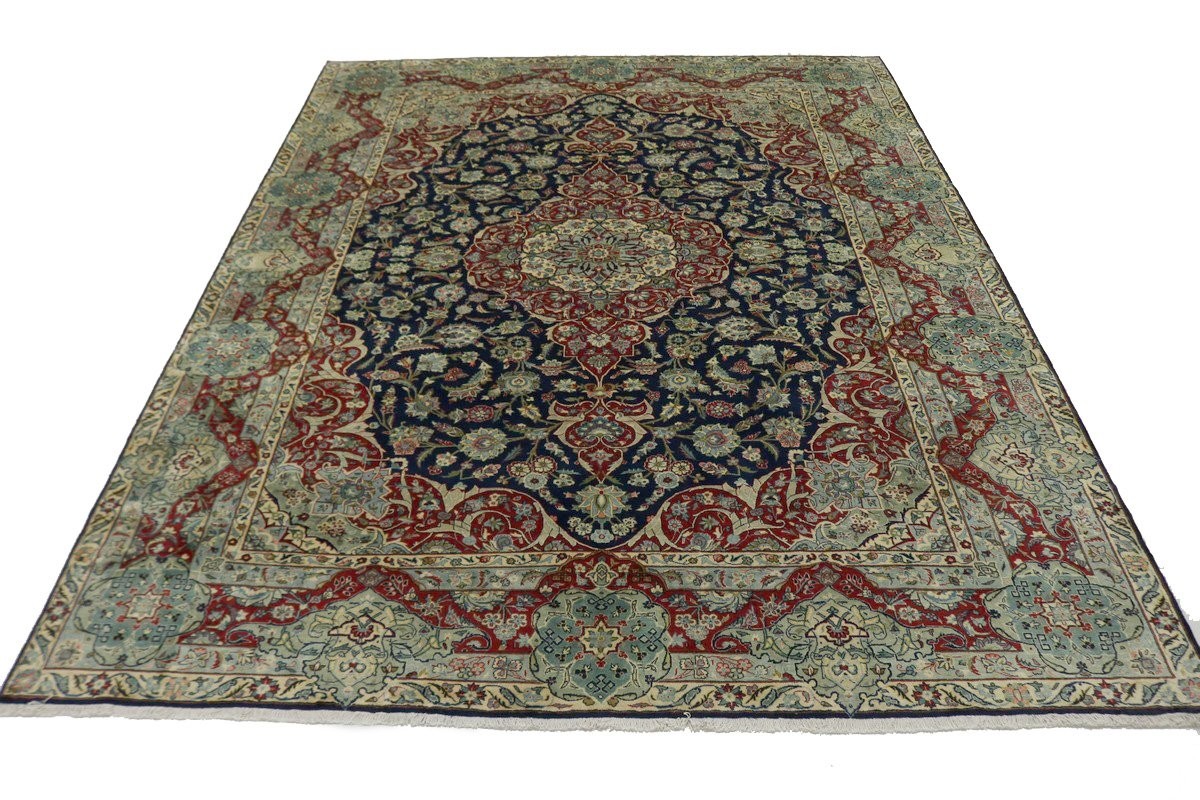 Handmade Vintage Traditional Floral Oriental Rug Living or Dining Room 10X13 ft