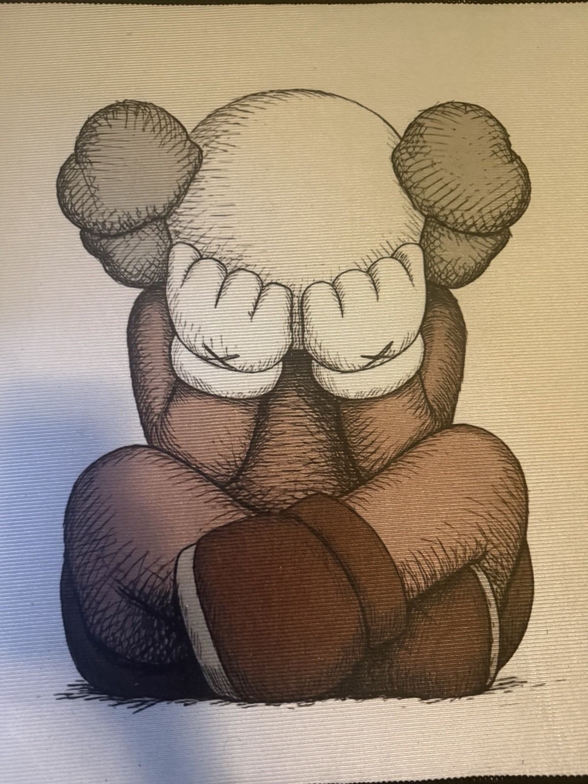 KAWS Separated Inspired Accent Mat 24×24 Graphic Floor Rug Streetwear Decor