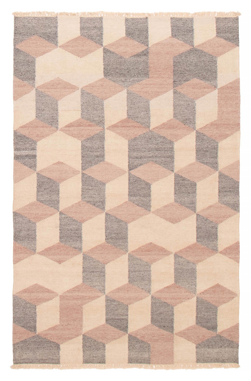 Vintage Hand Woven Area Rug 5’2″ x 8’0″ Traditional Wool Oriental Carpet
