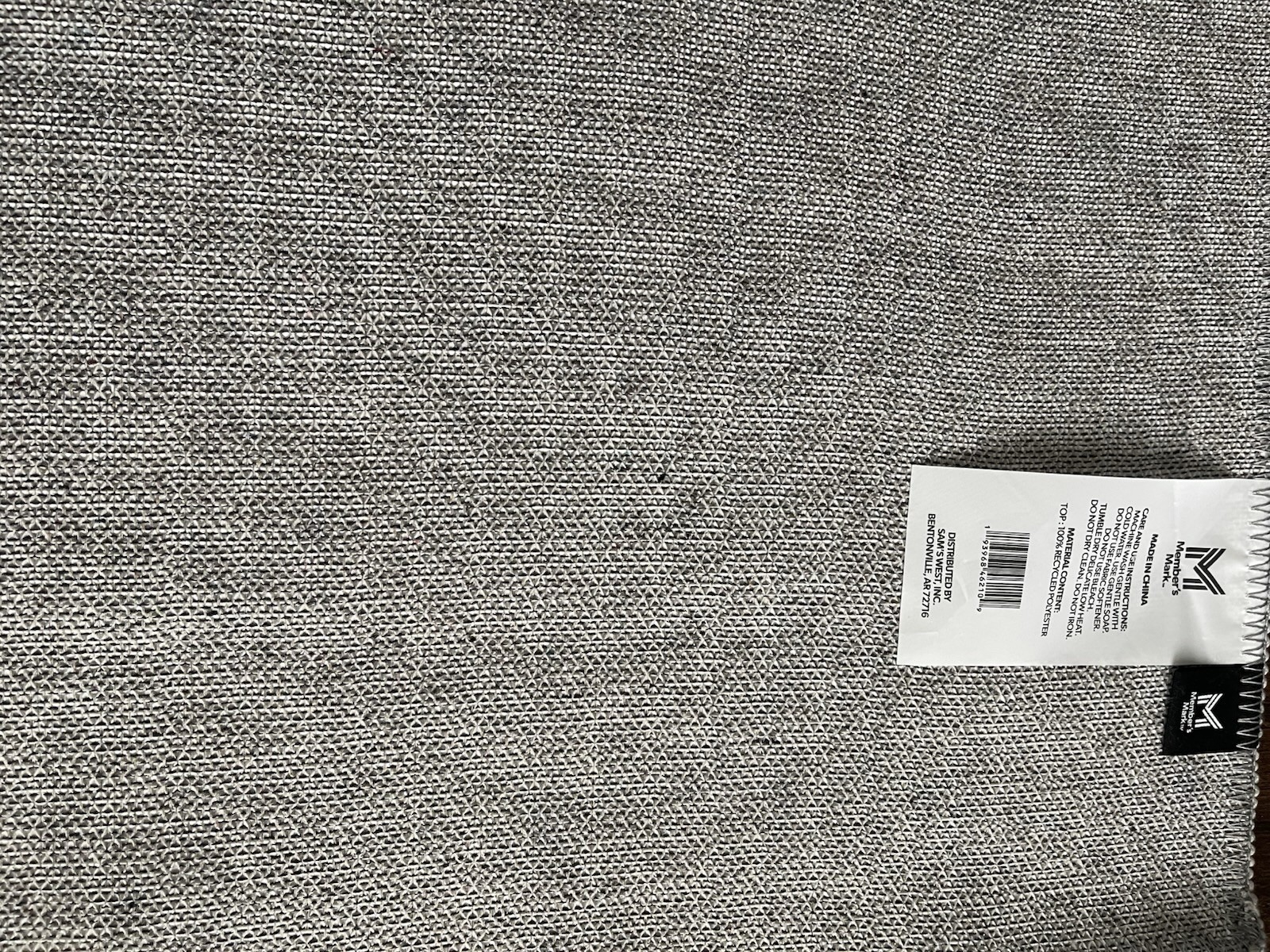 Member’s Mark Everwash washable Rug in orange, blue and grey Aztec Tribal Print