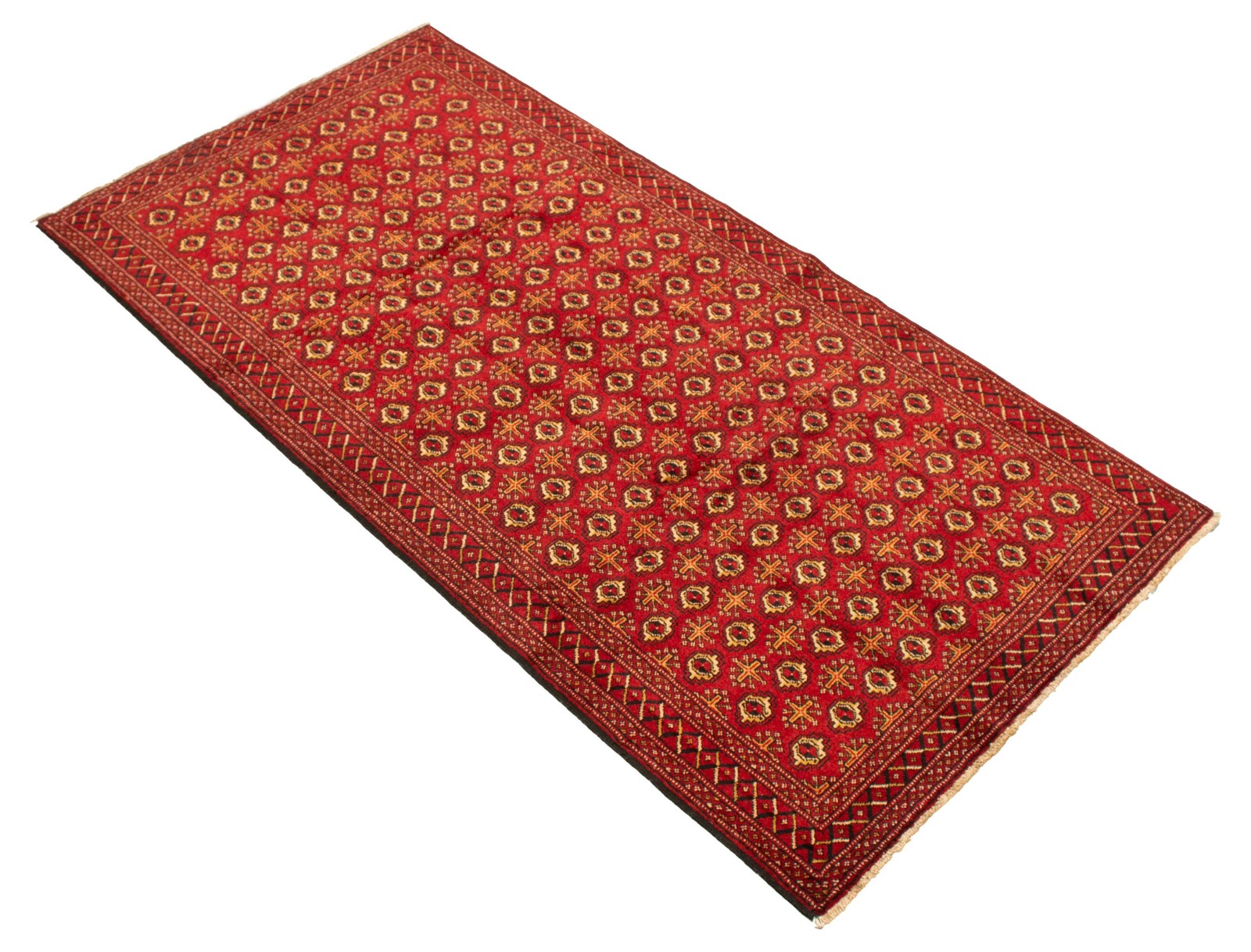 Vintage 5’2″ x 10’3″ Traditional Hand Knotted Vegetable Dye Wool Area Rug