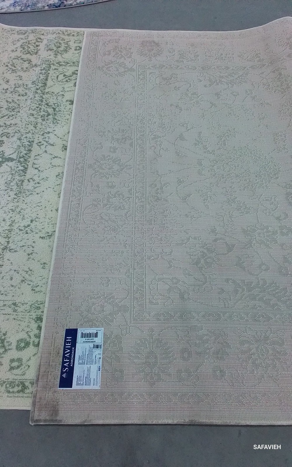 IVORY / SAGE 6′-0″ x 9′-0″ Back Stain Rug, Reduced Price 1172798587 ADR109V-6